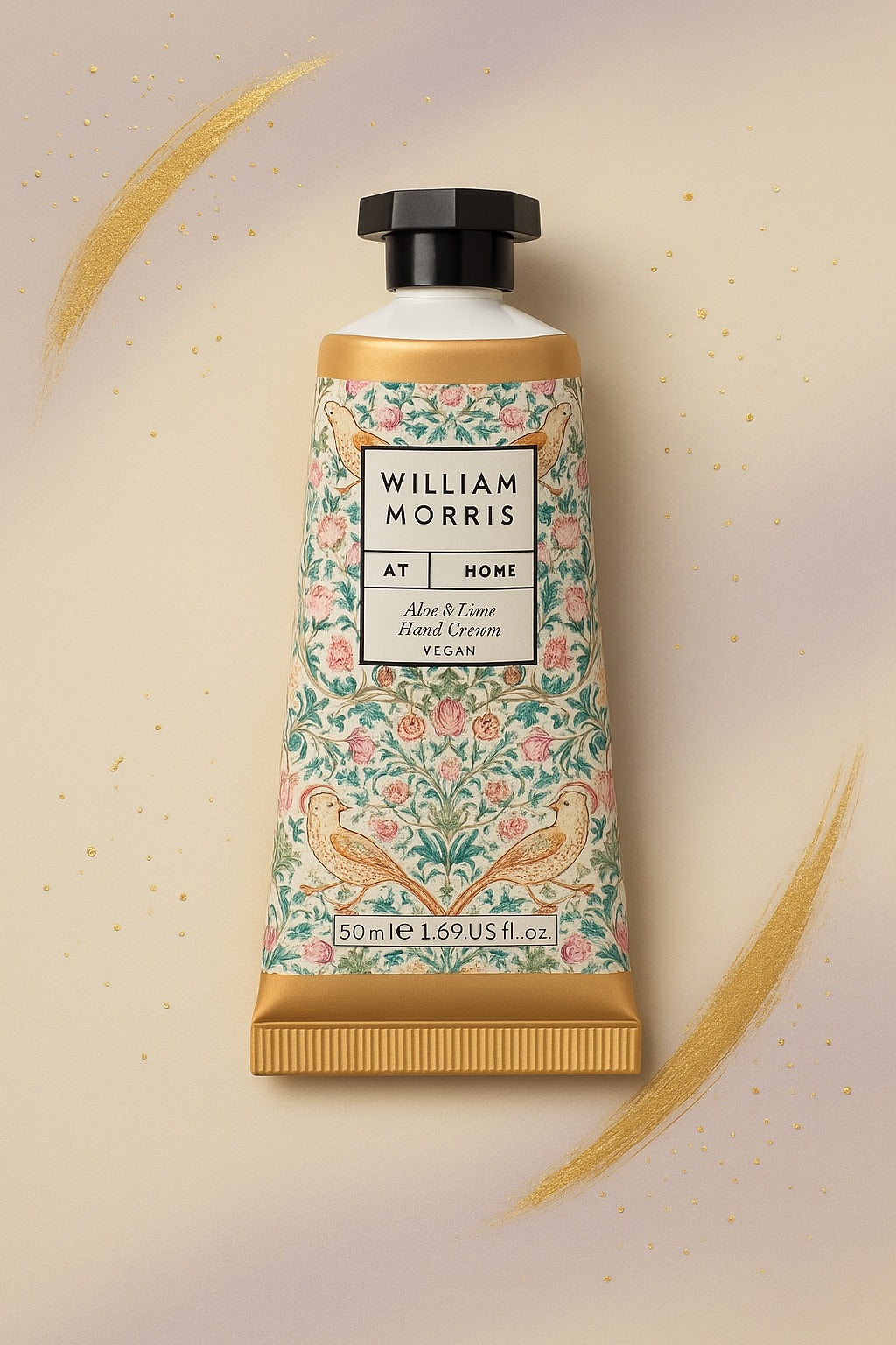 Krem do rąk 50 ml William Morris At Home Strawberry Thief Aloe & Lime