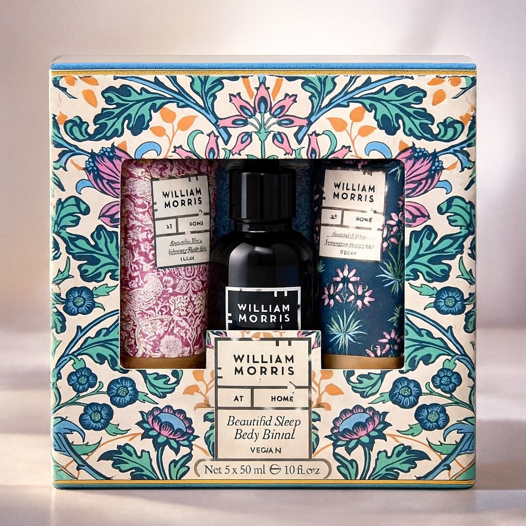 Zestaw Spokojny Sen William Morris At Home, Żel do Ciała, Olejek do Ciała, Balsam do Ciała