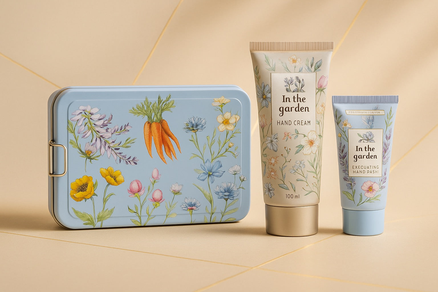 Zestaw Heathcote & Ivory Krem do rąk oraz Peeling do dłoni w eleganckim metalowym pudełku