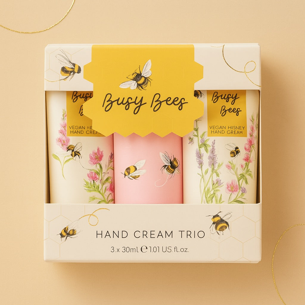 Zestaw Trio Różnych Kremów do Rąk Heathcote & Ivory Busy Bees