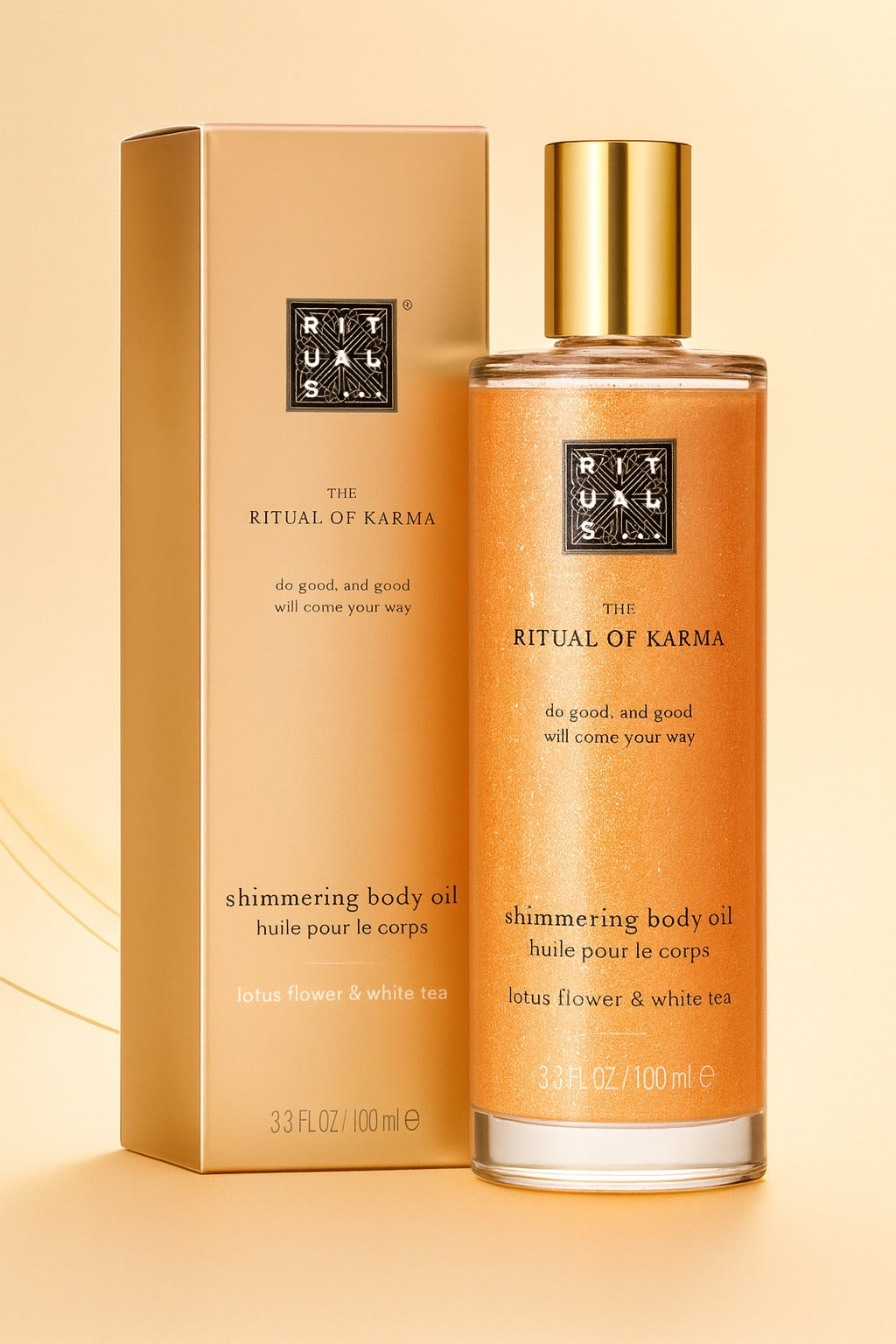 Rozświetlający Olejek do Ciała z Efektem Brokatu  Rituals The Ritual Of Karma Soul Shimmering Body Oil 100ml